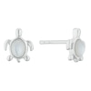 Thumbnail Image 0 of Children's Silver Mother Of Pearl Turtle Stud Earrings