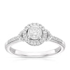 Thumbnail Image 0 of 9ct White Gold Solitaire Round Halo 0.25ct Diamond Ring