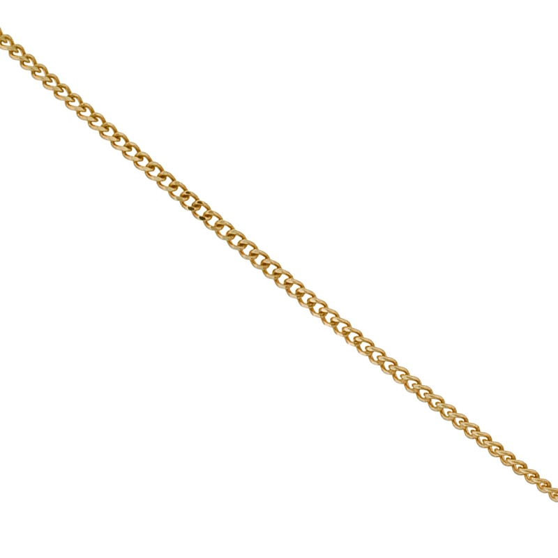 9ct Yellow Solid Gold 20 Inch Dainty Curb Chain