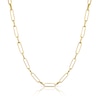 Thumbnail Image 0 of 9ct Yellow Gold Paper Link Chain Necklace