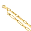 Thumbnail Image 2 of 9ct Yellow Gold Paper Link Chain Necklace