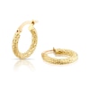 Thumbnail Image 0 of 9ct Yellow Gold Sparkle 10mm Hoop Earrings