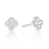 Thumbnail Image 0 of Sterling Silver Cubic Zirconia Clover Stud Earrings