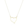 Thumbnail Image 0 of 9ct Yellow Gold Mother Of Pearl Heart Beaded Necklace