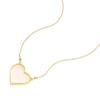 Thumbnail Image 1 of 9ct Yellow Gold Mother Of Pearl Heart Beaded Necklace