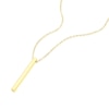 Thumbnail Image 1 of 9ct Yellow Gold Bar Drop Pendant Necklace