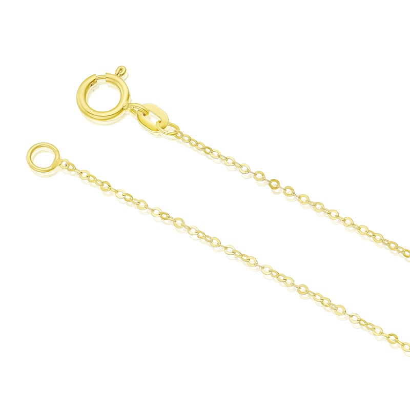 9ct Yellow Gold Bar Drop Pendant Necklace