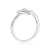 Thumbnail Image 2 of Sterling Silver 0.10ct Diamond Knot Eternity Ring
