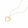 Thumbnail Image 1 of 9ct Yellow Gold Tapered Heart Pendant Necklace