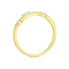 Thumbnail Image 2 of 9ct Yellow Gold Diamond Floral Twist Ring