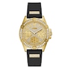 Thumbnail Image 0 of Guess Ladies' Crystal Dial Black Silicone Strap Watch