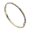 Thumbnail Image 0 of Together Silver & 9ct Bonded Gold Three Colour Bangle