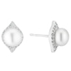 Thumbnail Image 0 of Sterling Silver Cultured Freshwater Pearl Marquise Earrings