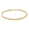 Thumbnail Image 1 of 9ct Yellow Gold 7.25 Inch Rope Bracelet