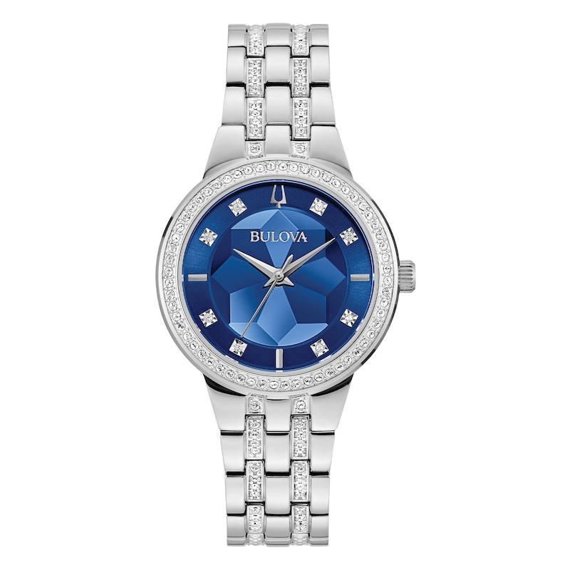 Bulova Crystal Phantom Ladies' Blue Dial Bracelet Watch