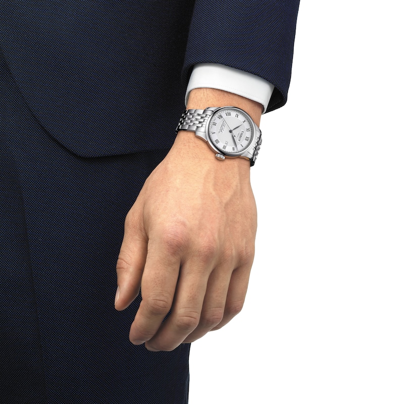 Tissot Le Locle Powermatic Men's White Dial Steel Bracelet Watch