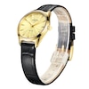 Thumbnail Image 1 of Rotary  Ultra Slim Ladies' Black Leather Strap Watch