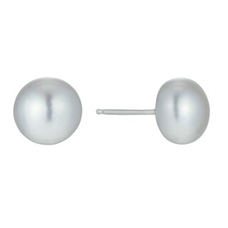 7mm Freshwater Pearl Stud Earrings Sterling Silver main image 0