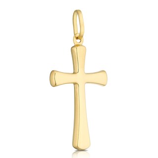 18ct Yellow Gold Cross Pendant (No Chain) H.Samuel