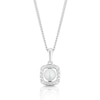 Thumbnail Image 0 of Silver Diamond & June Pearl Birthstone Pendant