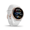 Thumbnail Image 5 of Garmin Venu 2S Ladies' White Silicone Strap Smartwatch