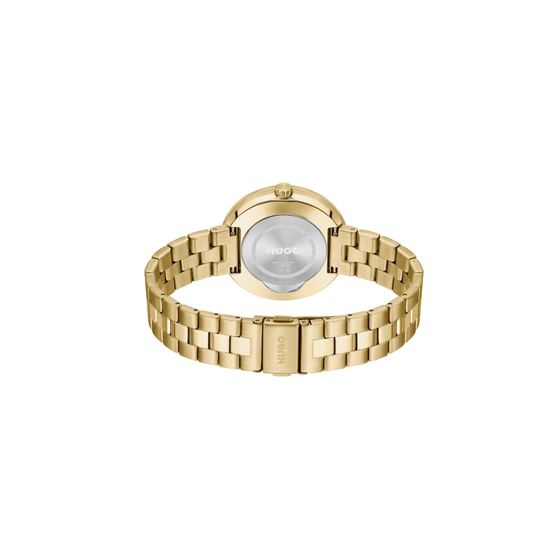 HUGO #CRUSH Ladies' Gold IP Bracelet Watch
