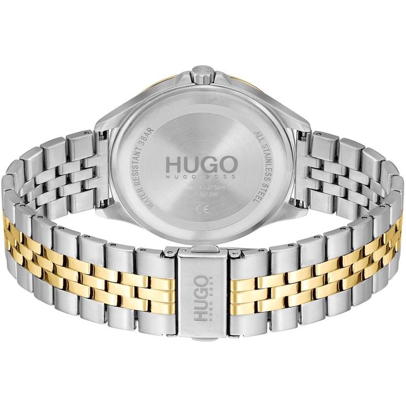 HUGO #SUIT Men's Two Tone Bracelet Watch