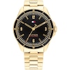 Thumbnail Image 0 of Tommy Hilfiger Men's Black Dial Yellow Gold Tone Watch