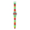 Thumbnail Image 1 of Swatch Colour The Sky Rainbow Stripe Plastic Strap Watch
