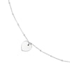 Thumbnail Image 0 of Sterling Silver Heart Disc Fancy Chain Engravable Necklet