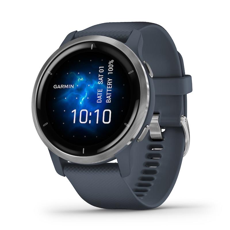 Garmin Venu 2 Blue Silicone Strap Smartwatch