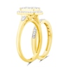 Thumbnail Image 1 of Perfect Fit 9ct Yellow Gold 0.40ct Total Diamond Bridal Set