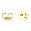 Thumbnail Image 1 of Sterling Silver & 18ct Gold Plated Vermeil Diamond & Created Emerald Earrings