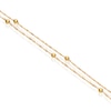 Thumbnail Image 0 of 9ct Yellow Gold Ball Station Double Singapore Chain Necklace