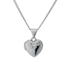 Thumbnail Image 0 of Children's Sterling Silver Heart & Bow 14 Inch Locket