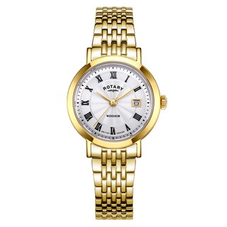 Rotary Windsor Ladies' Gold Tone Bracelet Watch H.Samuel