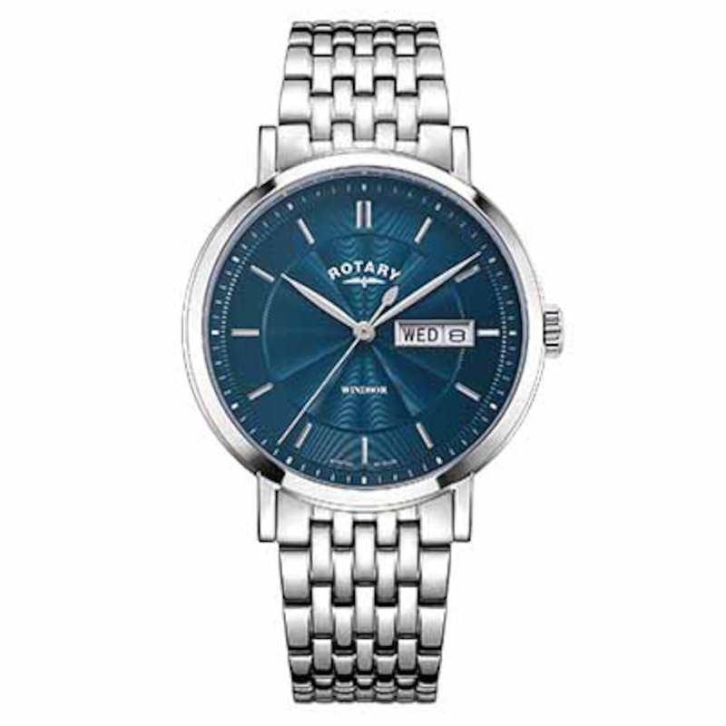 Rotary Windsor Men's Stainless Steel Bracelet Watch