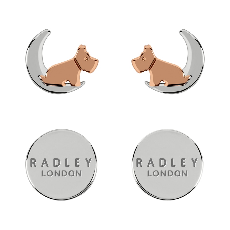 Radley Two-Tone Dog Stud Earrings (Set of 2)