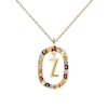 Thumbnail Image 0 of PDPAOLA  18ct Gold Plated Gemstones Initial Z Pendant