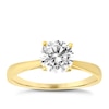 Thumbnail Image 0 of 9ct Yellow Gold 6.5mm Cubic Zirconia Solitaire Ring