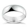 Thumbnail Image 0 of 18ct White Gold 7mm Extra Heavy D Shape Ring