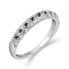 Thumbnail Image 1 of Emmy London 18ct White Gold Sapphire & Diamond Eternity Ring
