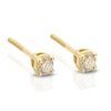 Thumbnail Image 0 of 9ct Yellow Gold 0.25ct Diamond Solitaire Stud Earrings
