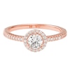 Thumbnail Image 0 of Michael Kors 14ct Rose Gold Plated CZ Pavé Ring (Size P)