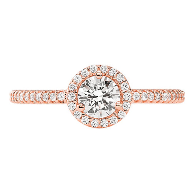 Michael Kors 14ct Rose Gold Plated CZ Pavé Ring (Size P)