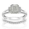 Thumbnail Image 0 of Perfect Fit Argentium Silver 0.25ct Total Diamond Bridal Set