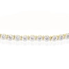 Thumbnail Image 2 of 9ct Yellow Gold 1ct Diamond Illusion Tennis Bracelet