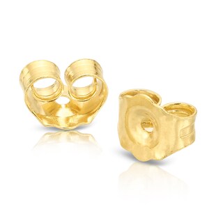 Sterling Silver & 18ct Gold Plated Vermeil Sapphire Stud Earrings H