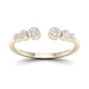 Thumbnail Image 0 of Sterling Silver & 18ct Gold Plated Vermeil 0.18ct Diamond Eternity Ring