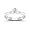 Thumbnail Image 0 of The Diamond Story 18ct White Gold Rub Over Solitaire 0.30ct Diamond Ring